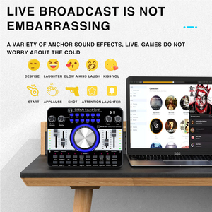 Professional Live Stream Sound Card <strong>Audio</strong> Interface Mixer Support Multi-Channel Mixing Sound Card - Product Image 5