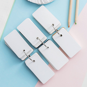 牛皮纸装订圈易翻闪存卡学习备忘录索引卡库存/定制 - Product Image 3