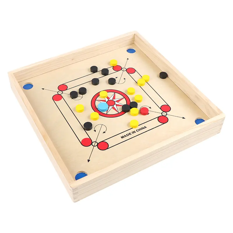 لعبة لودو خشبية, 4 في 1 عالية الجودة لوحة ألعاب ludo خشبية كاروم مجلس الأفاعي وسلالم