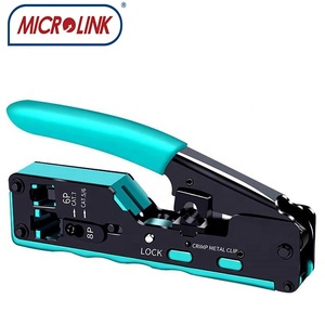Çok fonksiyonlu telekom ağ kablo araçları CAT5 CAT6 CAT6A EZ crimper sıkma alet setleri ağ Toolkit - Product Image 3