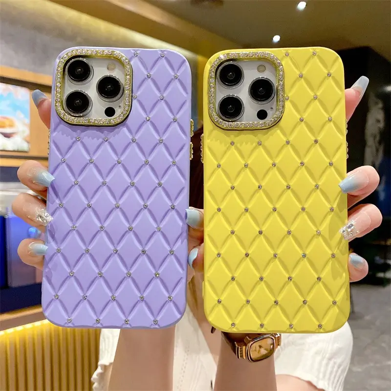 Diamond Weave Style Phone Case For iphone15 pro max