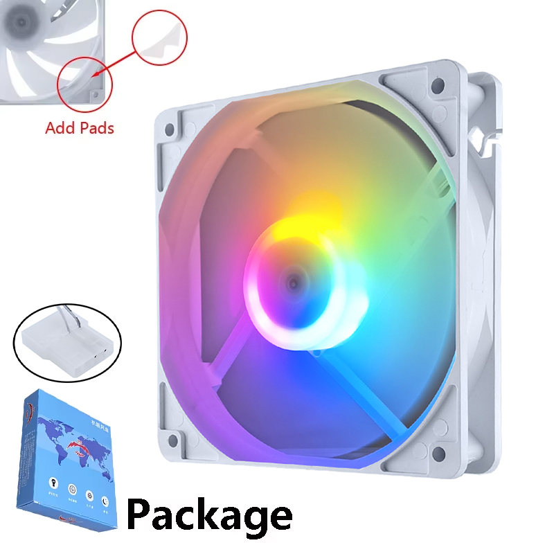 Blanc-Standard-Lumière colorée (Ajouter des pads)