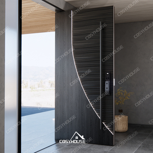 COYhouse 2025ประตูหน้าอลูมิเนียมหล่อแบบทันสมัยพร้อมล็อคอัจฉริยะสำหรับทางเข้าอพาร์ตเมนต์ดีไซน์ล่าสุด - Product Image 4