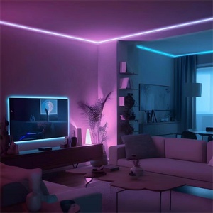 Смарт-светодиодная лента 12 В RGB с синхронизацией музыки, USB и приложение, пульт дистанционного управления, ТВ для спальни, ПК, подсветка, окружающая SMD 5050, голосовое управление - Product Image 5