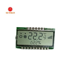 Kunden spezifische kleine tn positive reflektierende numerische 7-Segment-LCD-Temperaturanzeige LCD keine Hintergrund beleuchtung für Thermostat - Product Image 6