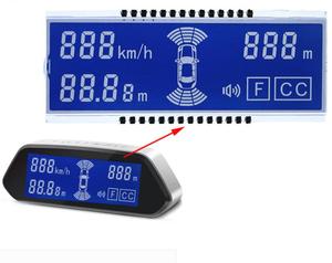 Nuovo personalizzato OEM ODM FSTN bianco nero 7 segmento schermo display LCD per misuratore di energia supporto linguaggio personalizzato, colore, dimensioni, tensione