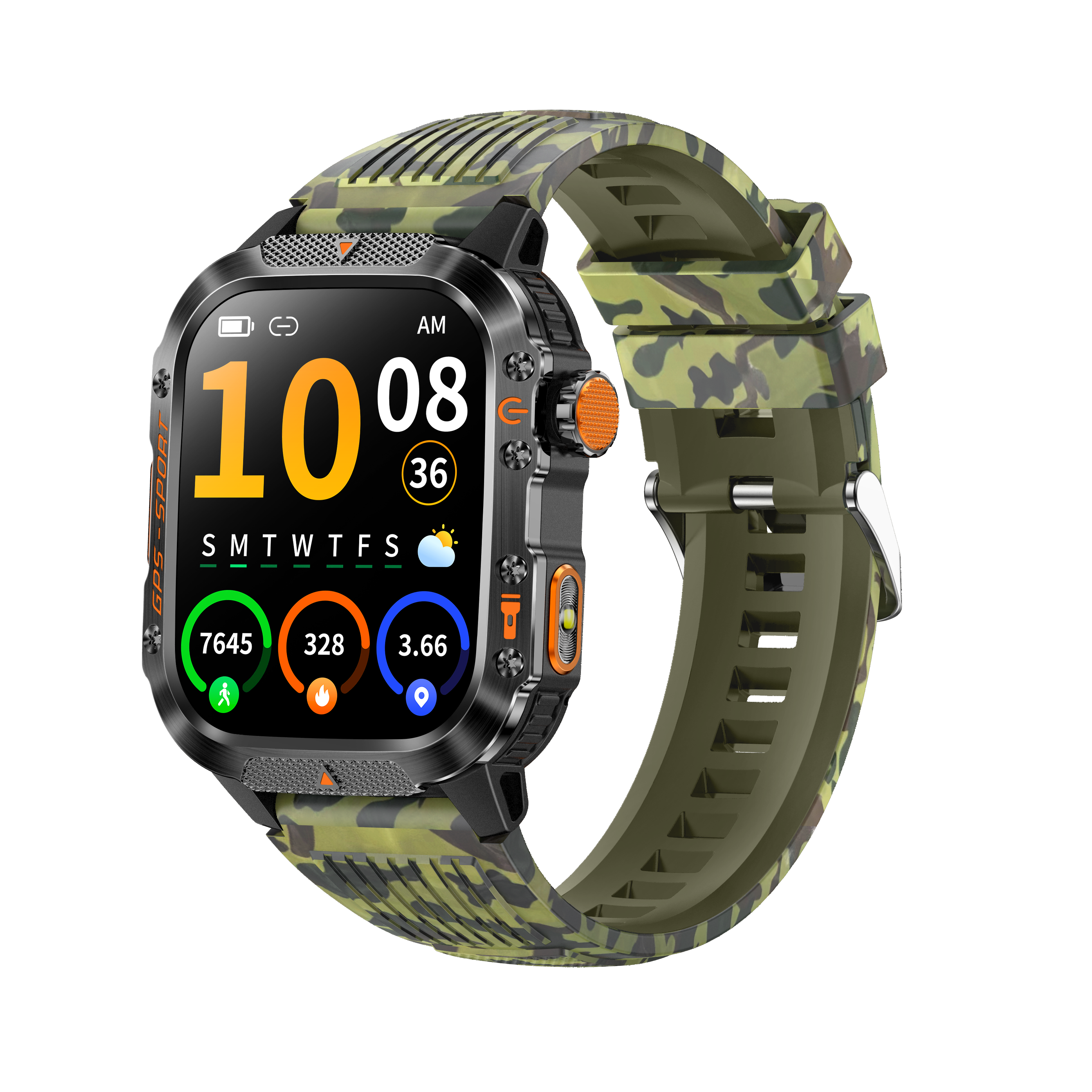 Silicone camouflage vert