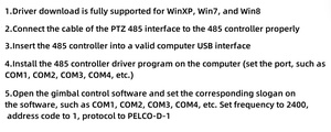 Control de interruptor RS485 USB Flash Drive PTZ controlador USB a control de computadora