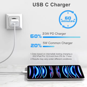 20w充電器とケーブル急速充電PdUsb <span class=keywords><strong>C</strong></span>タイプ<span class=keywords><strong>C</strong></span>壁充電器アダプターforIphone Usb <span class=keywords><strong>C</strong></span>充電器25w - Product Image 4