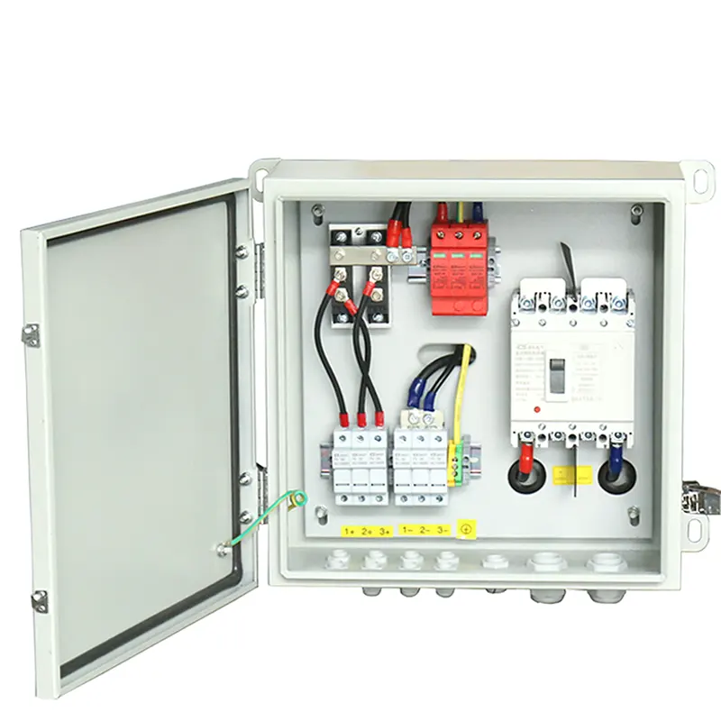 Cncsgk Fabrieksprijs 2 In 1 Uit Zonne-Aansluitdoos Pv Combiner Box 2 String Ip65 1000V Dc Array Pv Combiner Box Voor Zonnepaneel