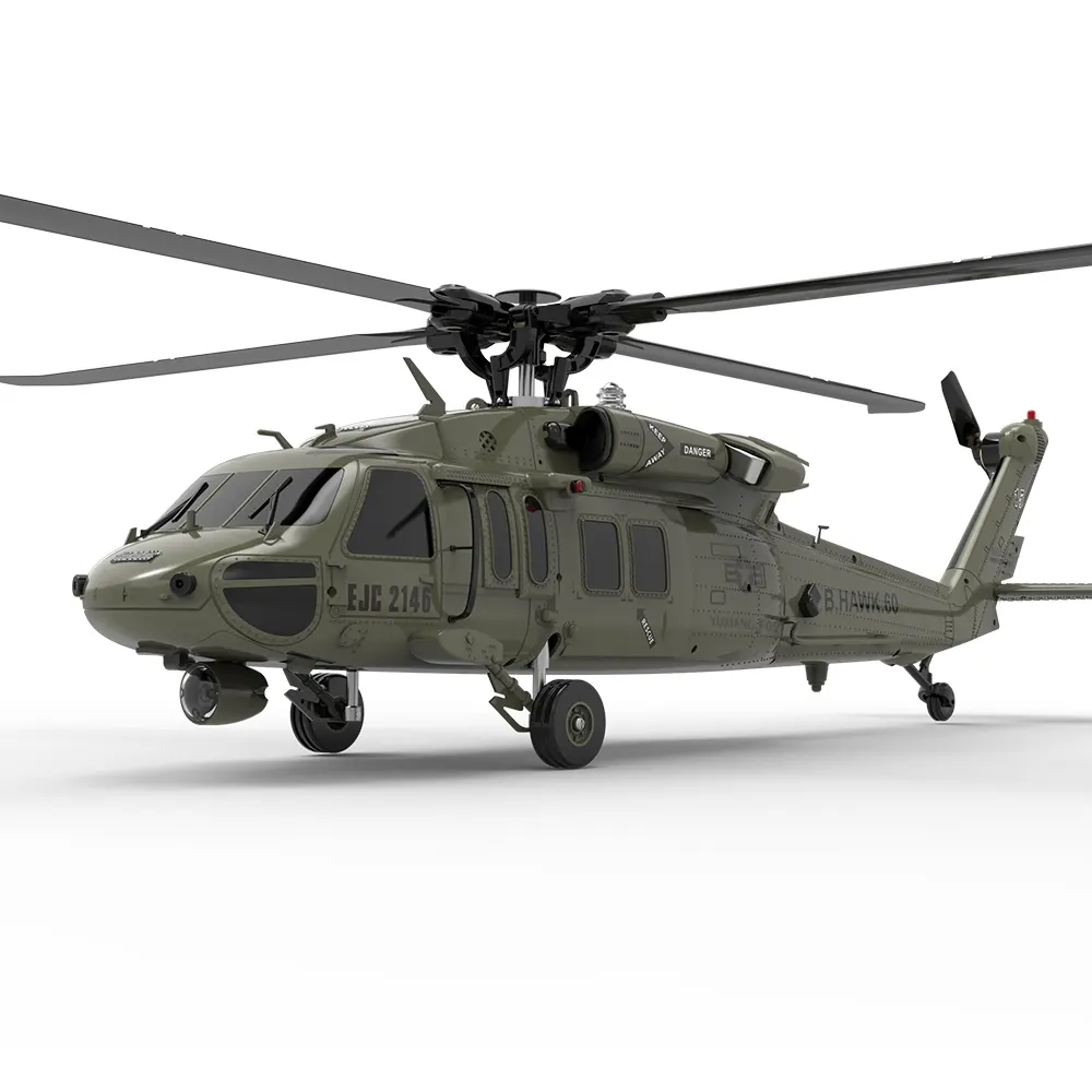 Helicóptero teledirigido grande, a escala 1:47, UH60, Black Hawk, 6CH, YXZN, F09, sin Flybarless, arobático, profesional, 6G/3D, Control remoto