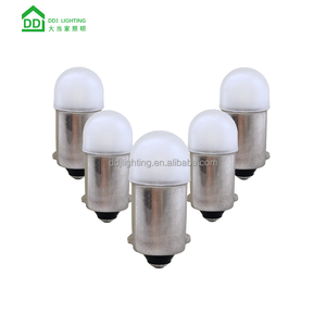 PC ฝาครอบนม12V ac/dc BA9S 1W หลอดไฟ LED interio สำหรับพินบอล T10 E10ไฟแสดงสถานะ LED BA9S