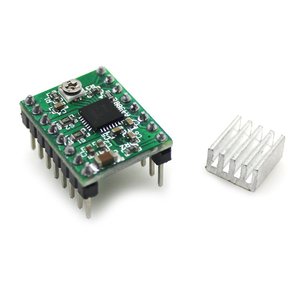 Isı emici taşıyıcı Reprap rampaları ile 3D yazıcı parçaları StepStick A4988 step Motor sürücüsü 1.4 yeşil tahta - Product Image 1