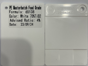 RongFeng colore fabbrica Masterbatch colorante additivo PE LDPE LLDPE HDPE Masterbatch bianco TiO2 70% 50% 30% 15% Food Grade 2-4% - Product Image 5