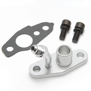 <strong>Turbo</strong> Oil Feed Return Flange for TOYOTA CT9 CT12 <strong>CT20</strong> CT26 4AN Feed with 20mm Barb Auto Parts - Product Image 1