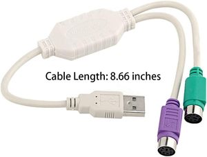 Usb ps/2 PS2 fare klavye dönüştürücü kablo adapterble klavye fare adaptörü dönüştürücü - Product Image 5