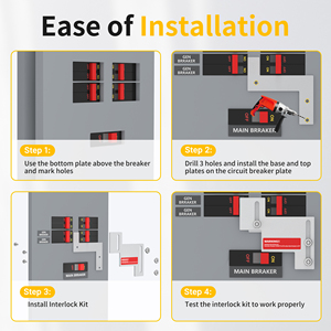 Cutler Hamer Uitdager Br & Ch Serie 150-200 Versterkerpanelen 1 1/4 Tot 1 1/2 Inch Ruimte Stalen Generator Interlock Kit - Product Image 3