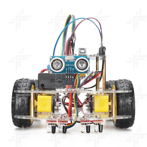 DIY 4WD Smart Robot Car Kit Neues Starter-Kit für Hindernis vermeidung und Vier-Wege-Tracking-Robotik mit IDE C-Programmierung - Product Image 1