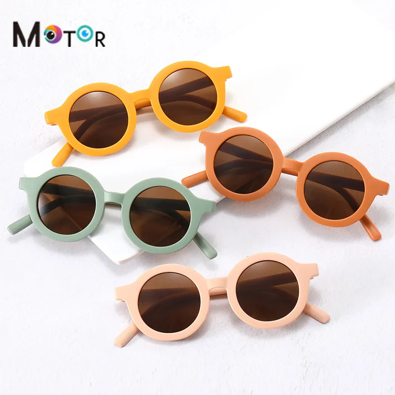 Cute Children's Sunglasses Personality Cartoon Trendy Sunglasses Round Glasses Baby Sun Shade Kids Sunglasses