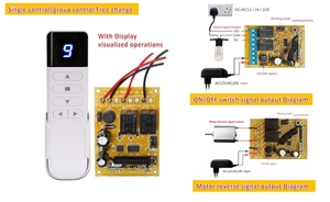 KONST 9 Kanäle Digital anzeige Smart Home Beleuchtungs lüfter Heiz decke Haushalt Elektrische Schubstange 433 Drahtlose Fernbedienung - Product Image 6