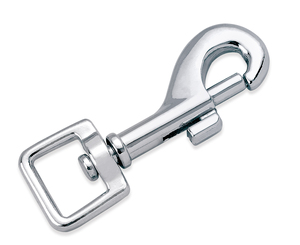 Clips de gancho de resorte a presión de Metal autoblocantes de grado de 1/2 "ganchos a presión de puerta de alambre de resorte doble mosquetón de gancho de resorte a presión de anillo en D - Product Image 2