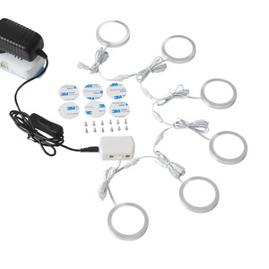 Modern Ultra-Thin <strong>LED</strong> Recessed Downlight with Motion <strong>Sensor</strong> for Kitchen Puck Ice Hockey Wine Cabinet Wardrobe RV Home <strong>Use</strong> - Product Image 1