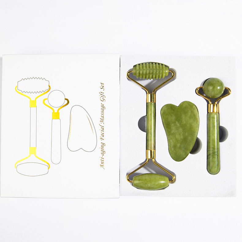 Jade de roche de spéléologie verte