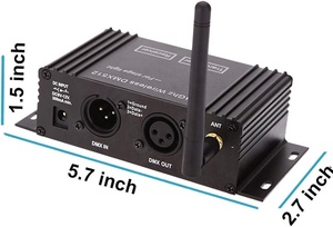 2.4G <strong>Wireless</strong> <strong>Controller</strong> Transmitter Receiver LCD <strong>Display</strong> Power Adjustable Repeater Lighting <strong>Controller</strong> DMX512 - Product Image 2
