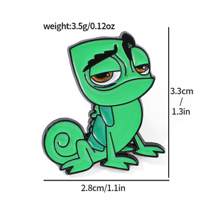 人気映画動物トカゲバッジイグアナ姫ピン - Product Image 4