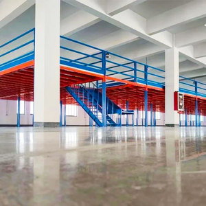 Estantes de almacenamiento de metal de varios niveles Sistema de estantería de acero entresuelo y estante de almacén para un almacenamiento eficiente - Product Image 1
