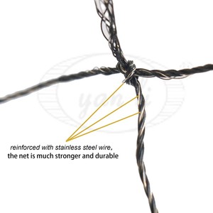 Hot Selling Wholesale Durable Firm New Black Nylon HDPE <strong>PE</strong> With Stainless Steel Wire Balcony <strong>Window</strong> Protection Cat Safety <strong>Net</strong> - Product Image 3