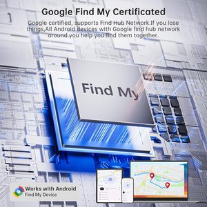 Android GPS Mini plástico <span class=keywords><strong>Pet</strong></span> <span class=keywords><strong>Tracker</strong></span> Tag 4-Pack IP67 impermeável Smart Air Tag | Bateria ultra longa | Funciona o Google Encontre meu dispositivo - Product Image 2