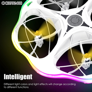 Telecomando quadricottero all'ingrosso mini rc drone volante kit fai da te con luce - Product Image 4