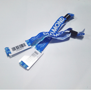 13.56Mhz RFID Passive MIFARE Classic 1K NFC Fabric Wristbands Qr <strong>Code</strong> Wristband Nfc Woven Wristband - Product Image 3