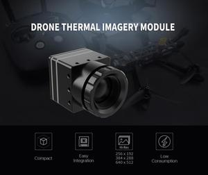 HTI 1300m Detektion FPV Infrarot-Wärme bild modul Analoge CVBS-Wärme bild kamera für Drohnen-Mainboard mit Objektiv