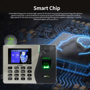 Escáner biométrico de huellas dactilares ZK ST200, sistema de asistencia de tiempo y producto de Control de acceso a la máquina de reloj de tiempo - Product Image 2