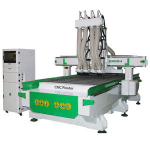 Mutil-cabezales de 4 husillos, enrutador CNC de madera 1325, cambiador de herramientas automático, máquina de grabado de múltiples cabezales, enrutador cnc para muebles de puerta - Product Image 2