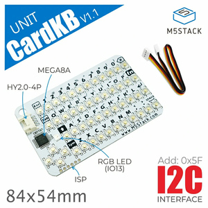 Oficial M5Stack CardKB V1.1 Mini Cartão Teclado Unidade Teclado Completo Entrada MEGA8A