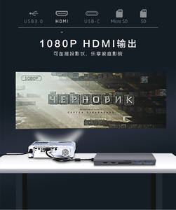 USB Loại FCC/Ce/Rohs 8 Trong 1 TYPE-C HUB BASIX Cho Trạm Sạc Máy Tính <span class=keywords><strong>Thunderbolt</strong></span> - Product Image 5