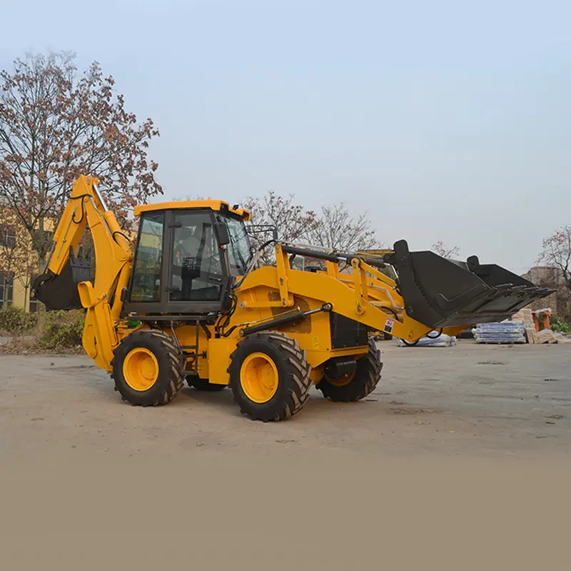 Pabrik Cina multifungsi Front End Loader Backhoe kompak 4 in 1 Bucket ekskavator untuk dijual