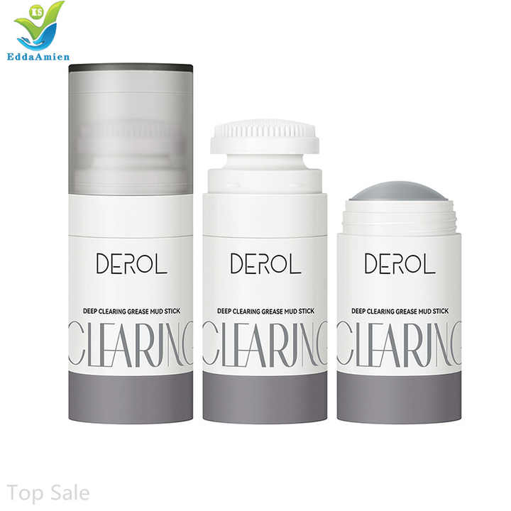 Derol Face Cleansing Mask Clay Blackhead Remover Green Tea Masking Stick With Silicone Brush