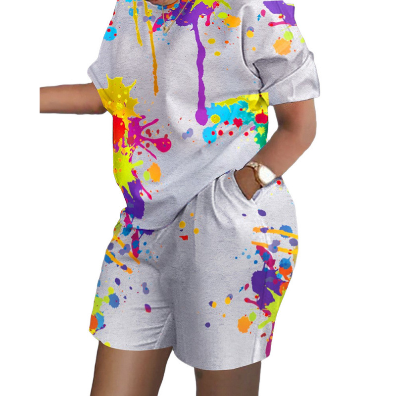 New color! gray background color splash ink printing