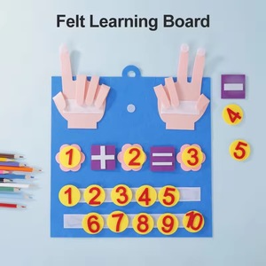 Hot Selling Teaching Resources Kids Toys Felt Math Number <strong>Counting</strong> Intellectual Practice Finger Learning Board - Product Image 4