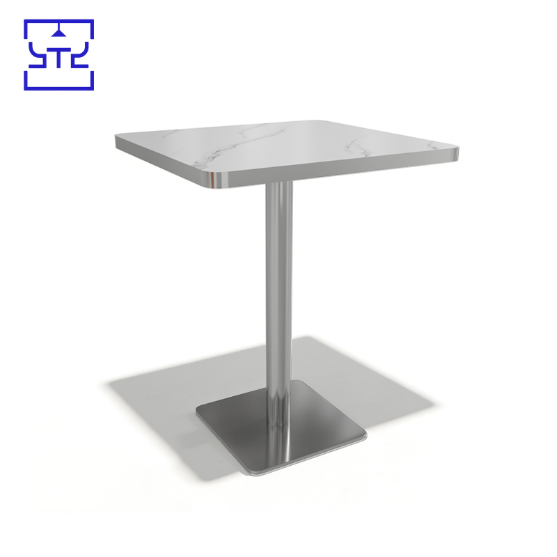 Mesa redonda con tapa de pizarra de 0,6*0,6 m