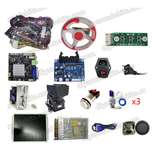 Máquina de juegos 3 en 1 que funciona con monedas para Parque de Atracciones interior, simulador de Arcade para niños, máquina de juego de coches de carreras, Kit DIY - Product Image 4