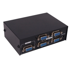 Amplificador de distribución de vídeo VGA, caja divisora, extensor de 200MHz, VGA XGA Svga Uxga Qxga Wuxga, y 4 salidas 1 entrada, 1 unidad a 4 monitores LCD CRT - Product Image 3