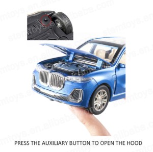 ダイカスト1:24 X7合金車モデルシミュレーション車のおもちゃプルバック音と軽金属コレクション車モデル - Product Image 6