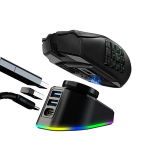 罗技G502 G703 G903罗技GPW G Pro X英雄Razer Naga Pro Viper RGB磁性坞鼠标充电坞 - Product Image 1