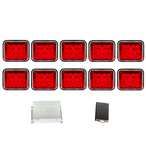 12v/24v Car Lighting System Remote Control Flashing <strong>Led</strong> Strobe Blue <strong>Led</strong> Warning Lightbar - Product Image 2