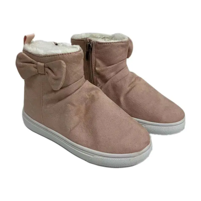 2024 automne hiver solide marron beige bébé filles bottes enfants chaussures pour enfants